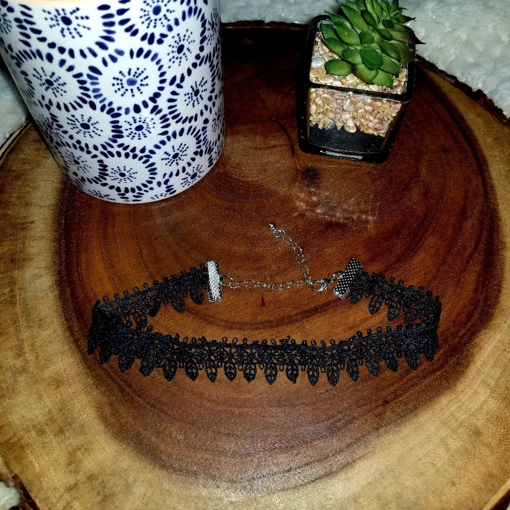 Black Lace Choker Necklace